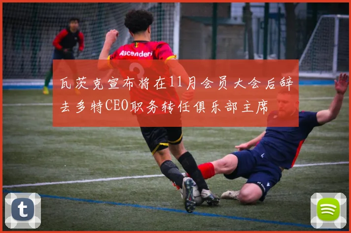 瓦茨克宣布将在11月会员大会后辞去多特CEO职务转任俱乐部主席