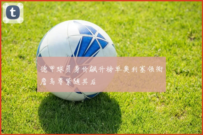 德甲球员身价飙升榜单奥利塞领衔詹乌尊紧随其后